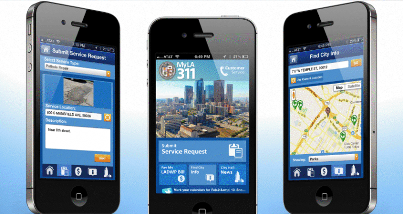 City of Los Angeles Releases a 3-1-1 App and a Cleaner Website