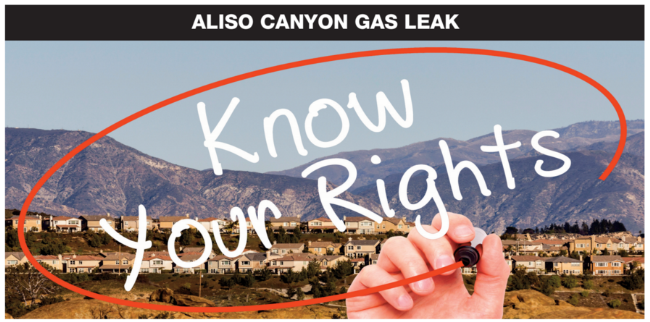 Know Your Rights: Legal Town Hall for Residents Affected by the Aliso Canyon Gas Leak – Feb. 2