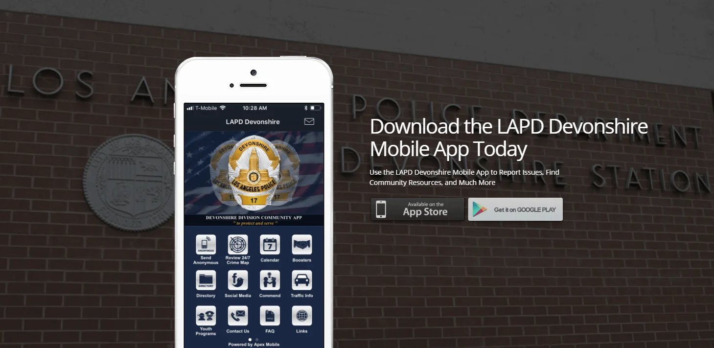 Download the New LAPD Devonshire App