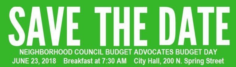 Discuss Delivery of City Services in Your Neighborhood at Budget Day June 23rd at City Hall