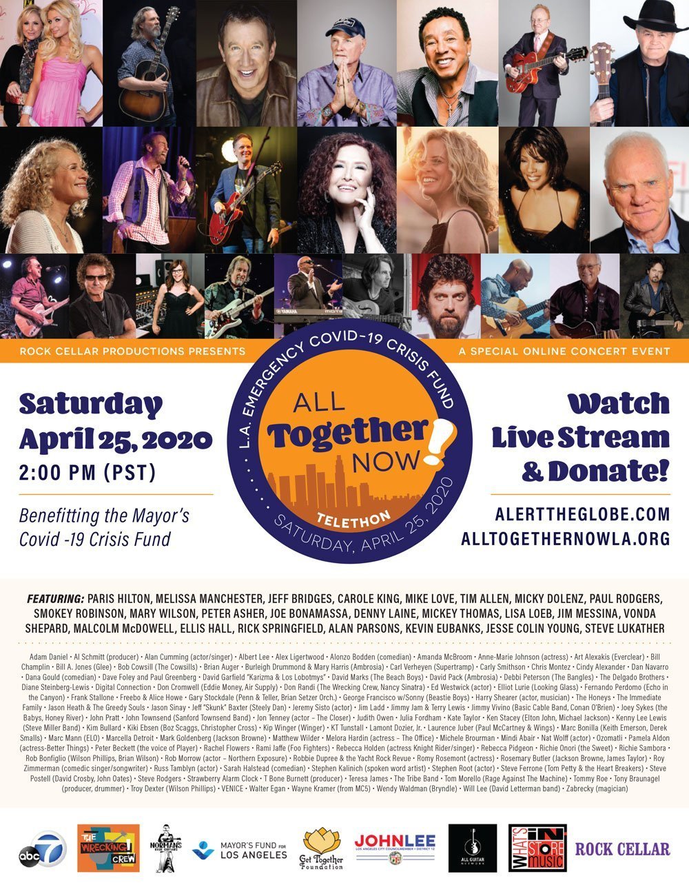 All Together Now Telethon – Saturday, April 25 at 2pm