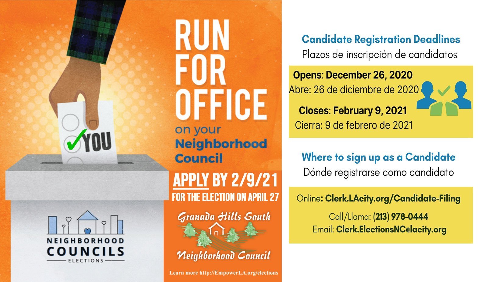 Now is your chance to make a difference in Granada Hills South!