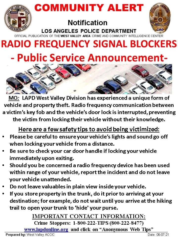 Radio Frequency Signal Blockers