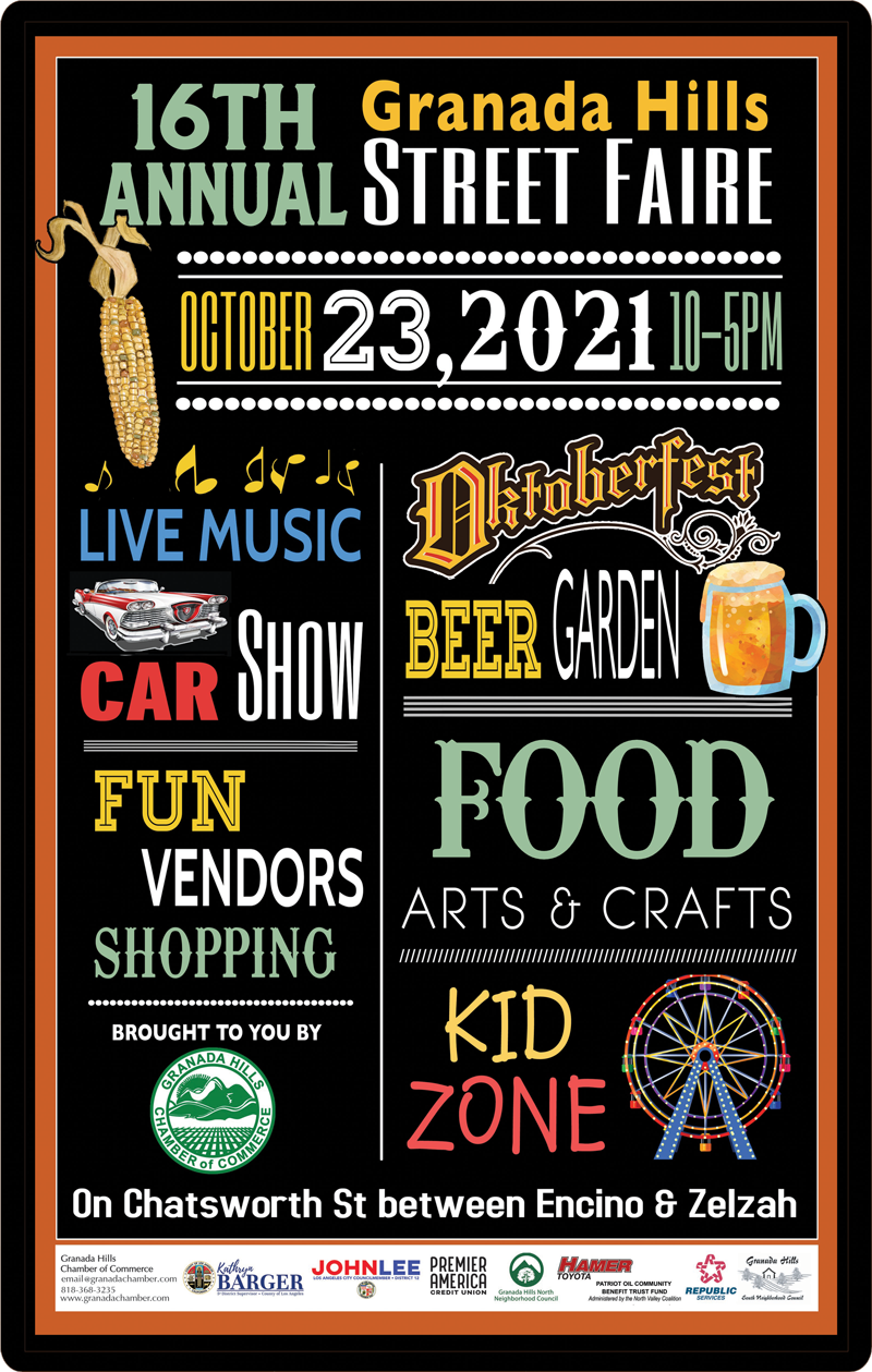 Granada Hills Street Faire – October 23