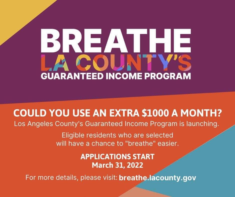 LA County’s Guaranteed Income Program is Launching on March 31st